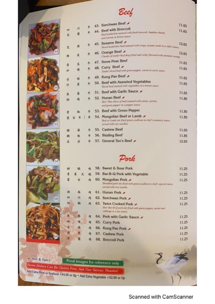 Mongolian Grill Menu 3