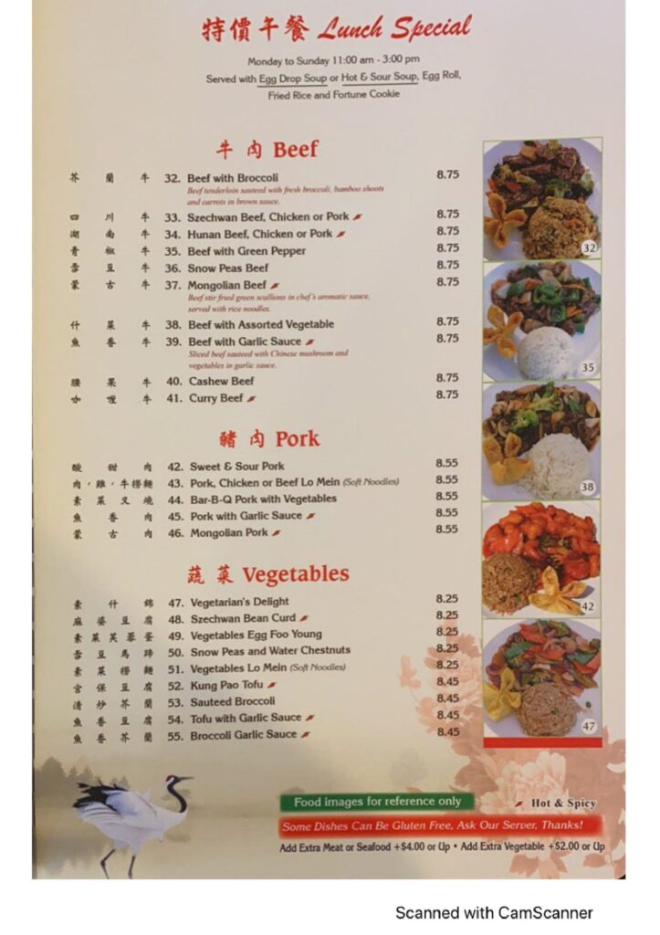 Mongolian Grill Menu 4